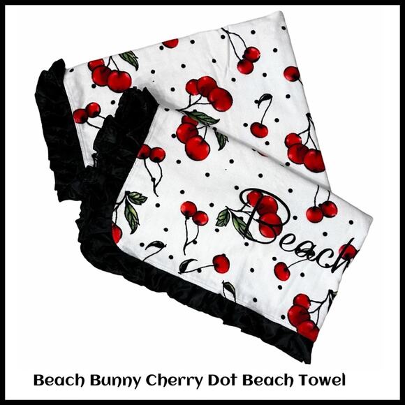 Beach Bunny Other - Beach Bunny Cherry Dot Beach Towel
